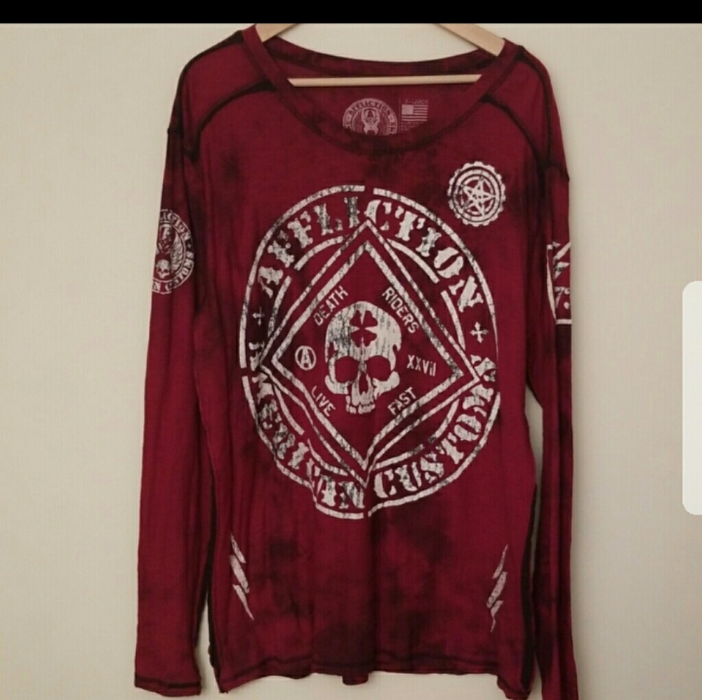 Mens Xtra Large Affliction Long Sleeve Shirt